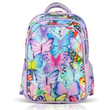 Nova Kids Butterfly School Bag 17.5Inch - Purple