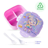 Nova Kids Birthday 16Inch School Bag With Lunch Bag, Pencil Pouch, Lunch Box And Water Bottle - Purple