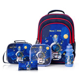 Nova Kids Astronaut 16Inch School Bag With Lunch Bag, Pencil Pouch, Lunch Box And Water Bottle - Blue