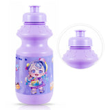 Nova Kids Cute Kids Lunch Box And Water Bottle With Lunch Bag - Purple