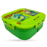Nova Kids Dino Square Bento Lunch Box 1000ml - Green