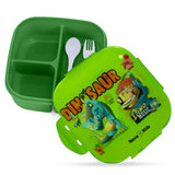Nova Kids Dino Square Bento Lunch Box 1000ml - Green