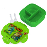 Nova Kids Dino Square Bento Lunch Box 1000ml - Green