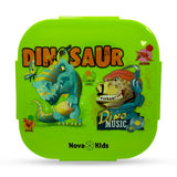 Nova Kids Dino Square Bento Lunch Box 1000ml - Green