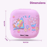 Nova Kids Love Square Bento Lunch Box 1000ml - Pink