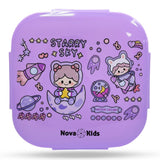 Nova Kids Star and Sky Square Bento Lunch Box 1000ml - Purple