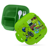 Nova Kids T-Rex Square Bento Lunch Box 1000ml - Green