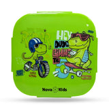 Nova Kids T-Rex Square Bento Lunch Box 1000ml - Green