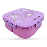 Nova Kids Unicorn Square Bento Lunch Box 1000ml - Purple