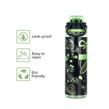 Nova Kids Water Bottle With Straw 700ml - Black