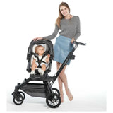 Orbit Baby Stroller - Black Frame With Grey Melange Seat