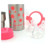 OrganicKidz Baby Grows Up Gift Set Wide Mouthed Bottle 210ml - Pink