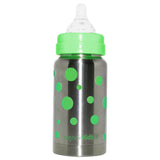 OrganicKidz Thermal Wide Mouth Green Dots - 210ml