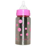 OrganicKidz Thermal Wide Mouth Pink Dots - 210ml