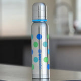 Organic Kidz Thermal Narrow Necked Bottle Spotty - 270ml
