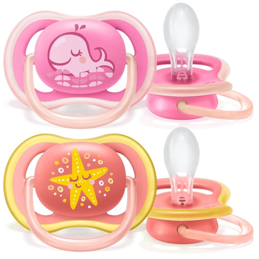 Philips Avent Ultra Air Freeflow Soother, Deco Version, (6M - 18M) Mixed