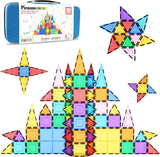 Picasso Magnetic Tiles with Carry Case Travel Bag - 101pcs