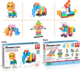 Picasso Magnetic Cubes Learning Blocks - 80pcs