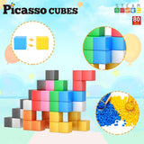 Picasso Magnetic Cubes Learning Blocks - 80pcs