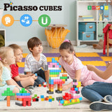 Picasso Magnetic Cubes Learnng Blocks - 108pcs