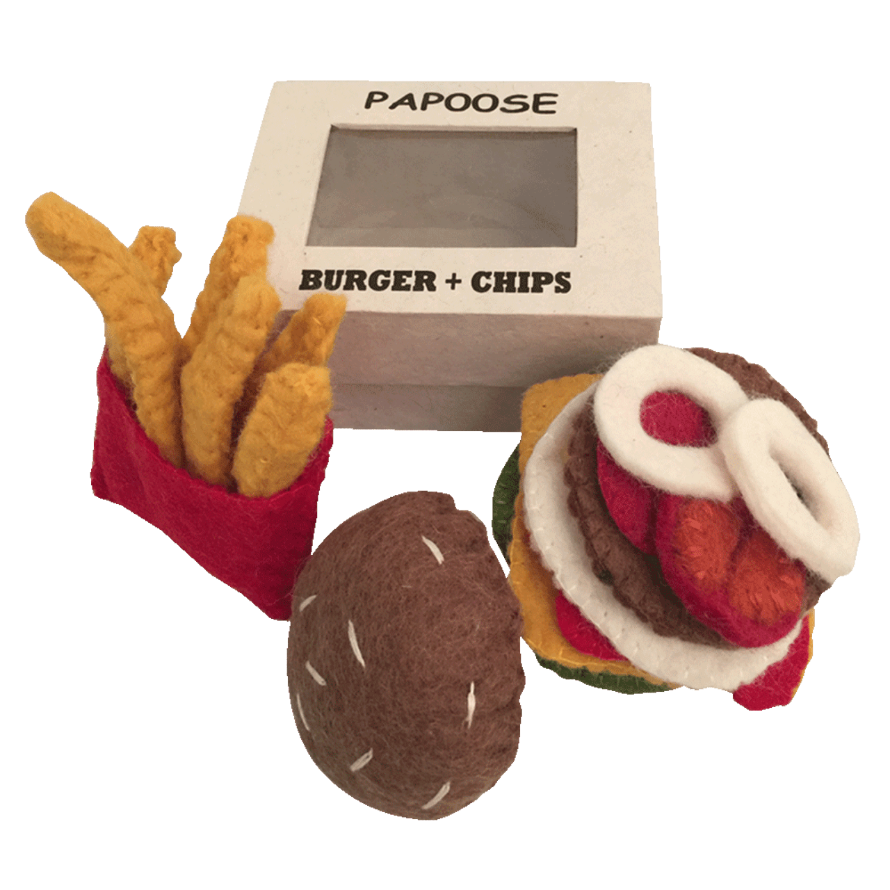 Papoose Burger and Chips