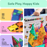 Picasso Magnetic Tiles Building Blocks - 100pcs