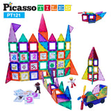 Picasso Magnetic Tiles Graphic Building Blocks - 121pcs