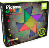 Picasso Magnetic Tiles 3D Glow in the Dark - 60pcs