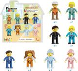 Picasso Magnetic Family Character Figures - 8pcs