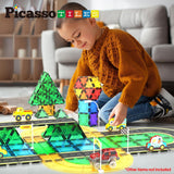 Picasso Magnetic Tiles Highway Printed Set - 16pcs