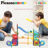 Picasso Magnetic Marble Run Set - 60pcs