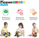 Picasso Magnetic Engineering Construction Building Set - 152pcs