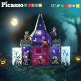 Picasso Magnetic Tiles Haunted House - 57pcs