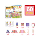Picasso Magnetic Tiles Princess Castle Set - 60pcs