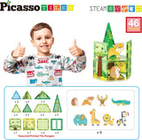 Picasso Magnetic Tiles Safari Set - 46pcs