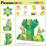 Picasso Magnetic Tiles Forest Animal Set - 56pcs