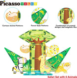 Picasso Magnetic Tiles Safari Set - 26pcs