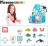 Picasso Magnetic Tiles Aquarium Marine Animal - 26pcs
