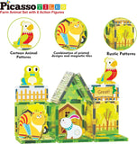 Picasso Magnetic Tiles Farm Animal Set - 26pcs