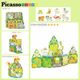 Picasso Magnetic Tiles Farm Animal Set - 26pcs