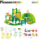 Picasso Magnetic Tiles Dinosaur Race Track - 89pcs
