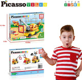 Picasso Magnetic Car Base Crank, Dump with Ladder 3in1 - 15pcs