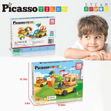 Picasso Magnetic Car Base Backhoe & Excavator 2in1 - 16pcs