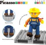 Picasso Magnetic Car Base Backhoe & Excavator 2in1 - 16pcs