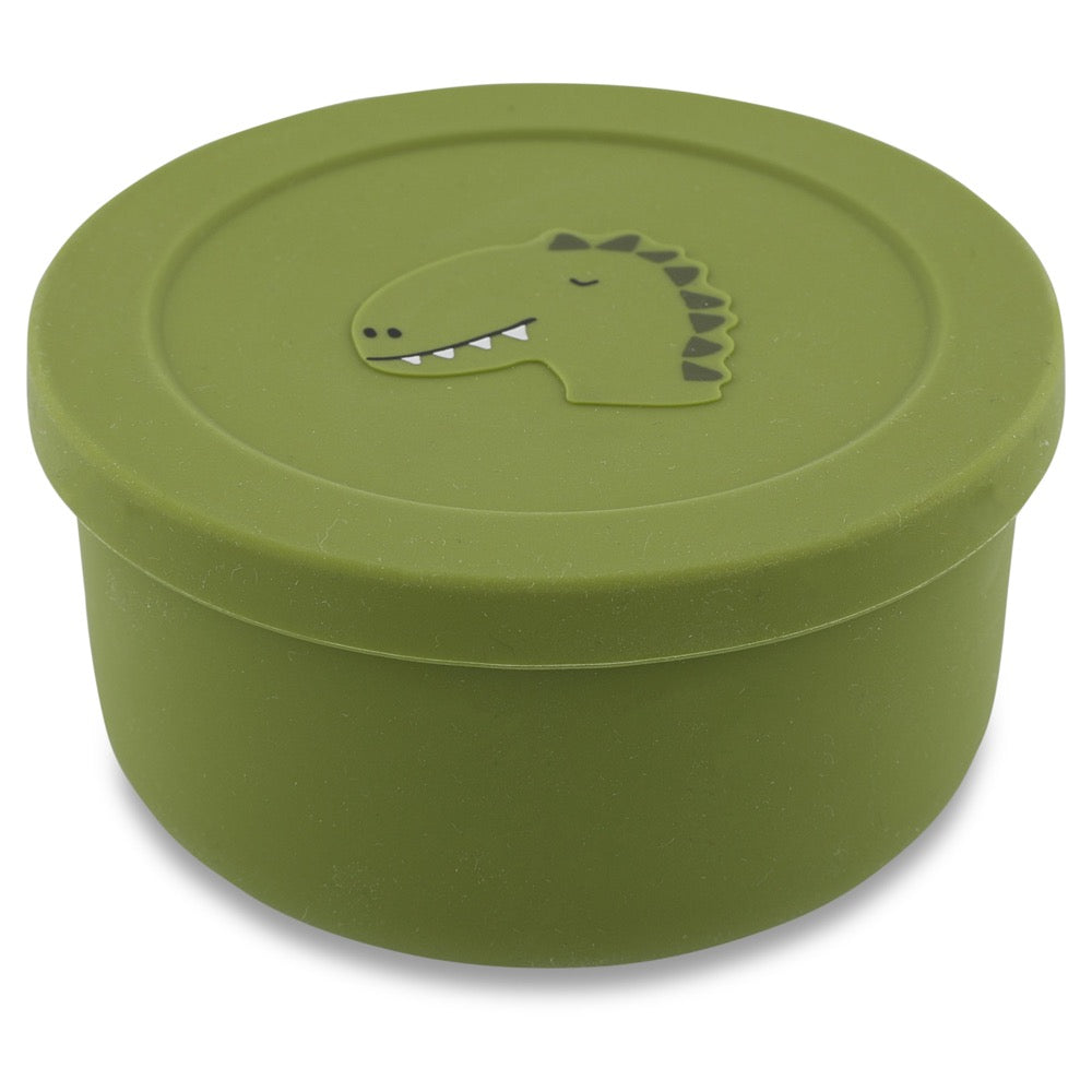 Trixie Silicone Snack Box with Lid - Mr. Dino