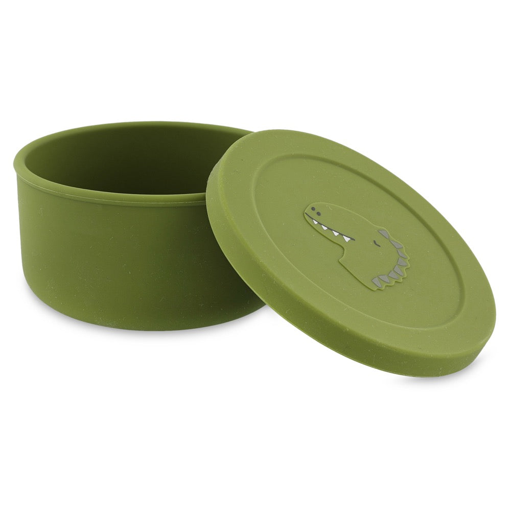 Trixie Silicone Snack Box with Lid - Mr. Dino