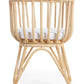 Childhome Rattan Cradle 80x40 With Mattress and Off White Cover