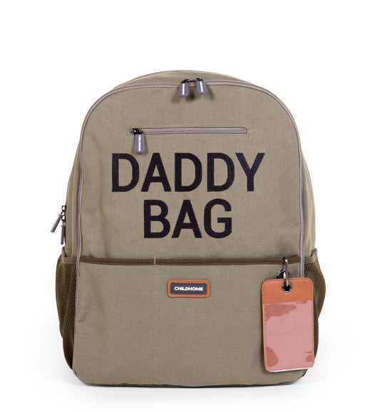 Childhome Daddy Diaper Backpack - Kaki Canvas