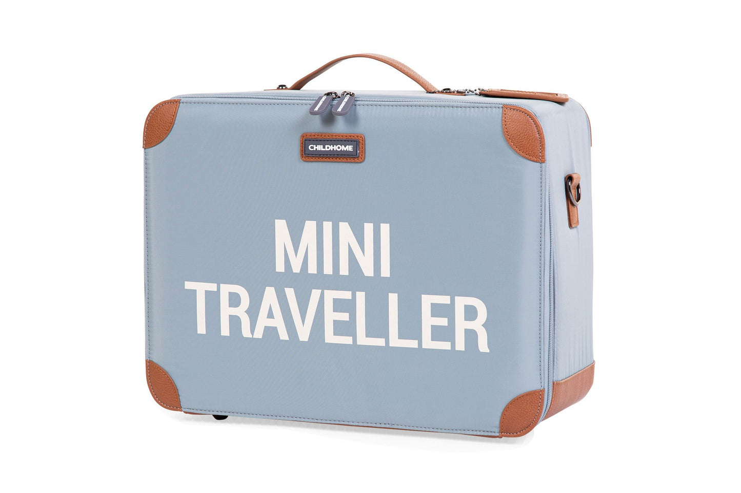 Childhome Mini Traveller Kids Suitcase - Grey Off White