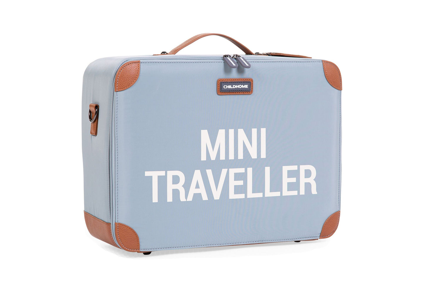 Childhome Mini Traveller Kids Suitcase - Grey Off White